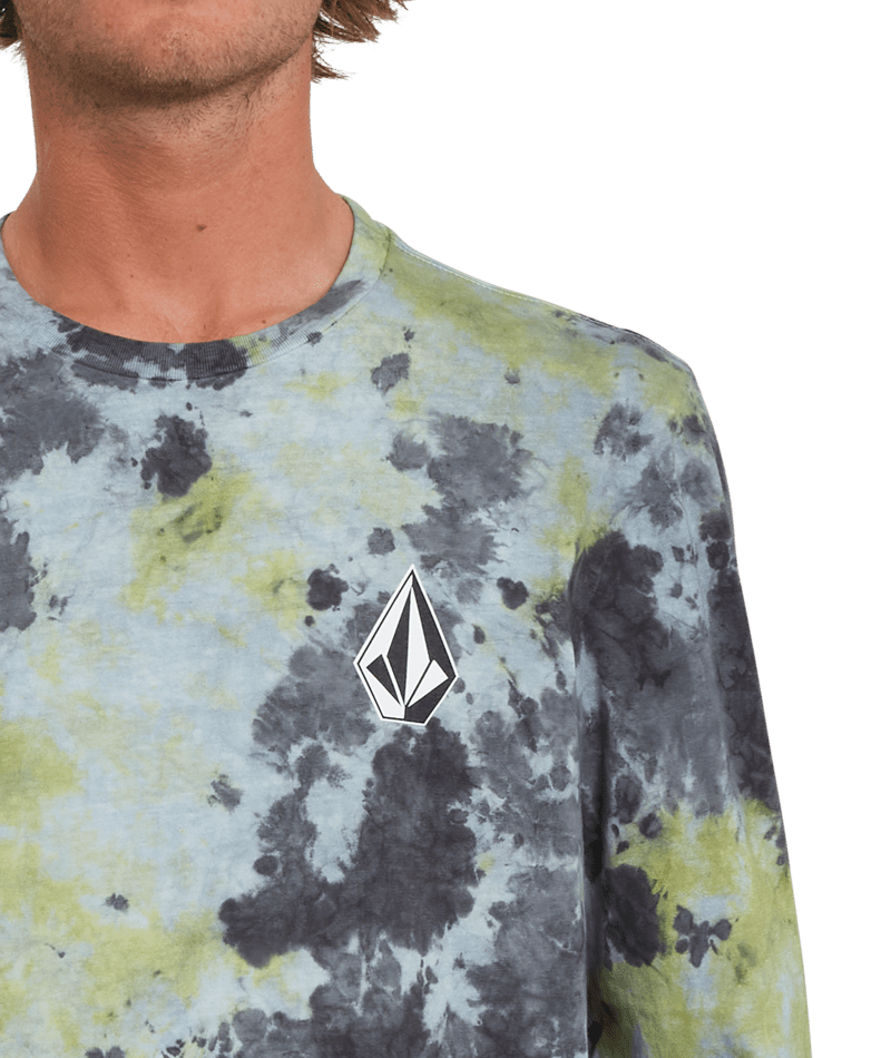 Volcom | Volcom Iconic Dye Ls Tee Lime Tie Dye  | Camisetas, Camisetas manga larga, Men, Ropa | 