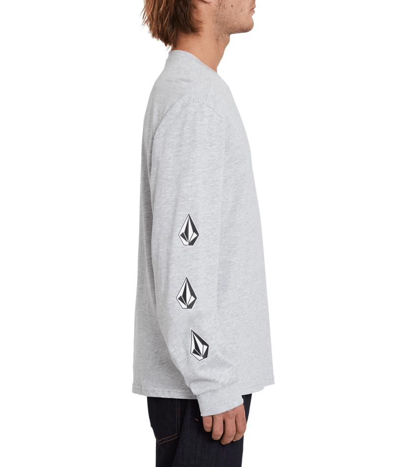 Volcom | Volcom Iconic Stone L/s Heather Grey  | Camisetas, Camisetas manga larga, Men, Ropa, Unisex | 