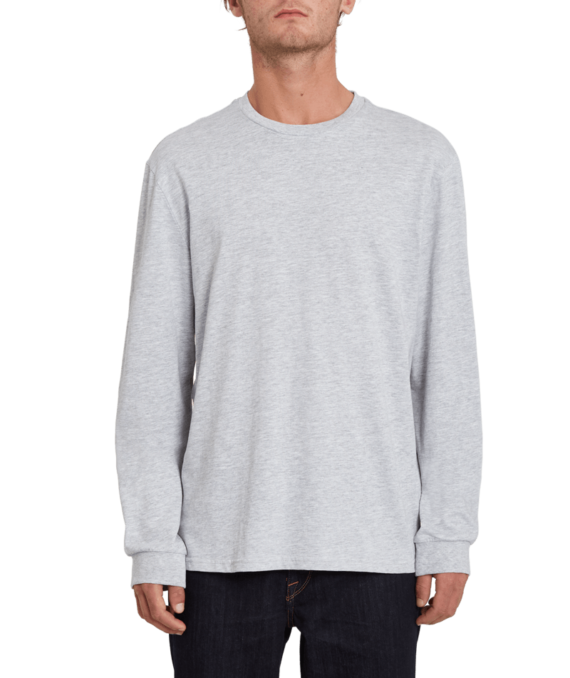 Volcom | Volcom Iconic Stone L/s Heather Grey  | Camisetas, Camisetas manga larga, Men, Ropa, Unisex | 