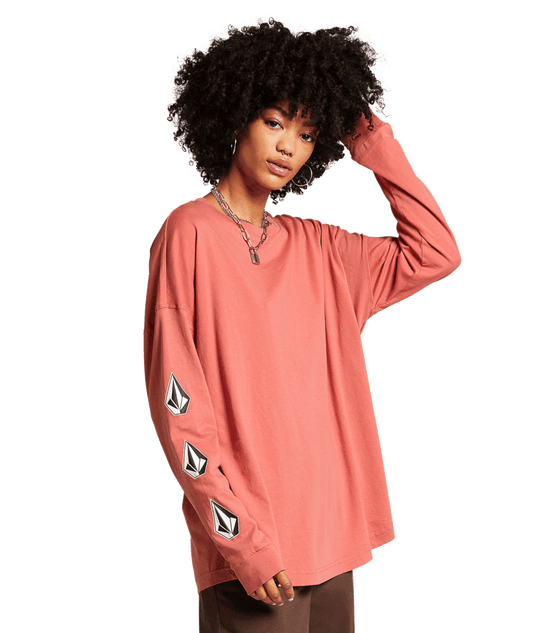 Volcom | Volcom Iconic Stone Ls Sepia  | Camisetas, Camisetas manga larga, Ropa, Unisex, Women | 