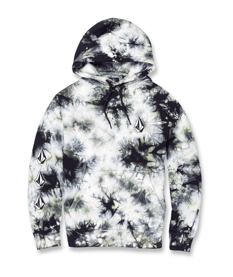 Volcom | Volcom Iconic Stone Plus Po Lime Tie Dye  | Men, Ropa, Sudaderas, Sudaderas con capucha | 