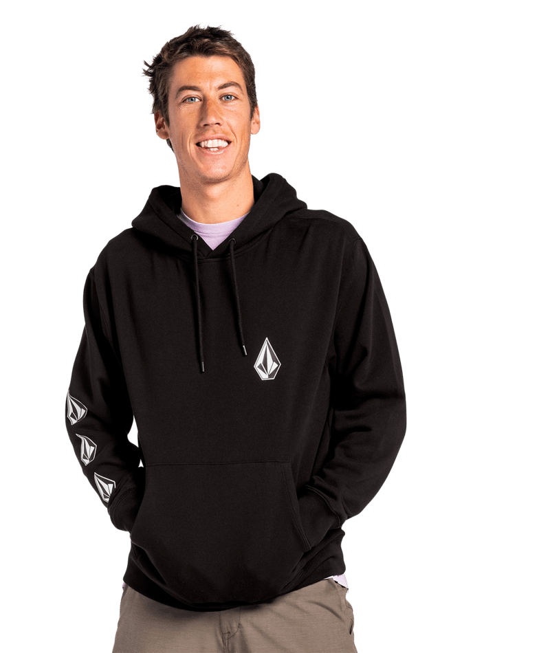Volcom | Volcom Iconic Stone Po Black  | Men, Ropa, Sudaderas, Sudaderas con capucha, Unisex | 