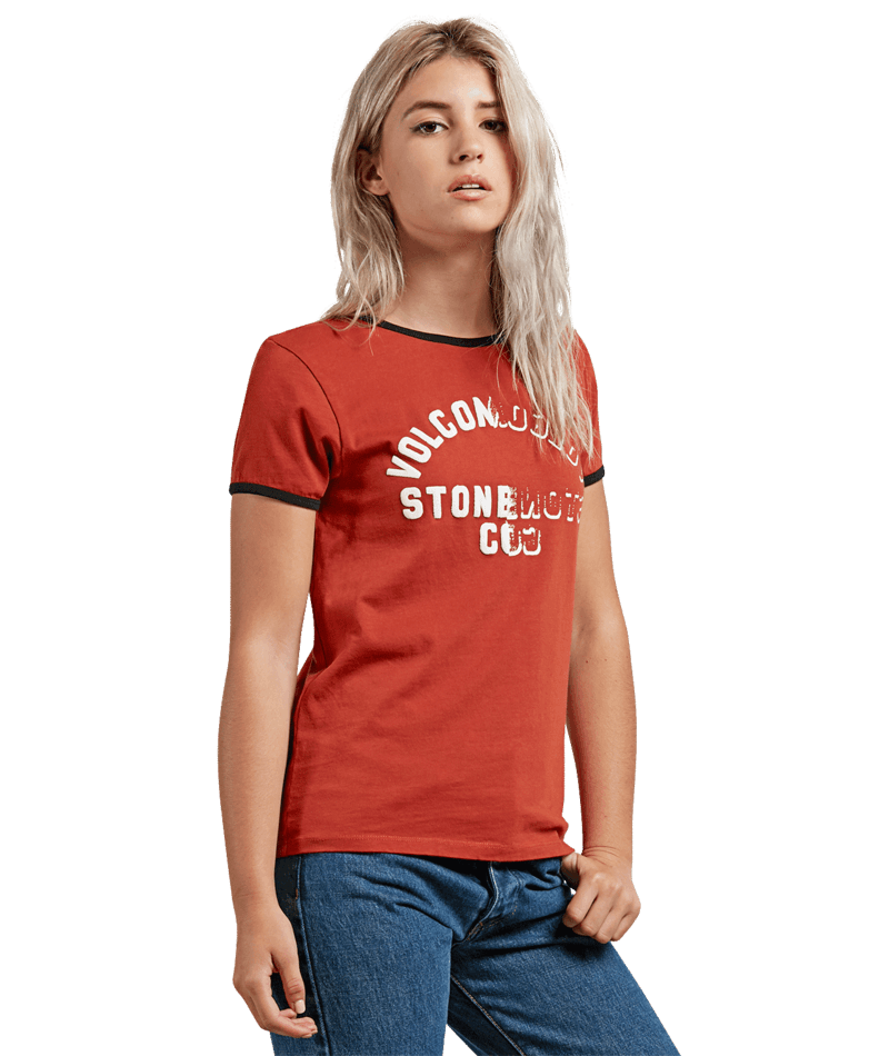 Volcom | Volcom Keep Goin Ringer Tee Copper  | Camisetas, Camisetas manga corta, Ropa, Unisex, Women | 