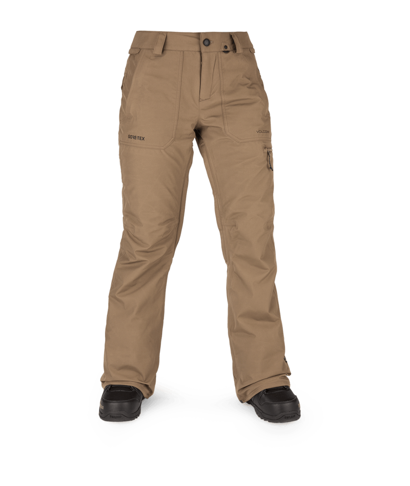Volcom | Volcom Knox Ins Gore-tex Pant Coffee  | Gore-tex, Insulated Technical, Pantalones, Pantalones Nieve Mujer, Snowboard, Women, Ykk Aquaguard, Zip-tech | 