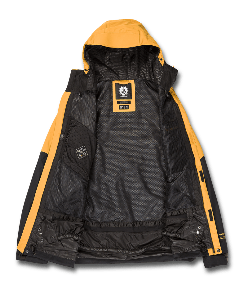 Volcom | Volcom L Gore-tex Jacket Resin Gold  | Chaquetas, Chaquetas Nieve Hombre, Gore-tex, Men, Pass Pocket, Shell Technical, Snowboard, Unisex, Zip-tech | 
