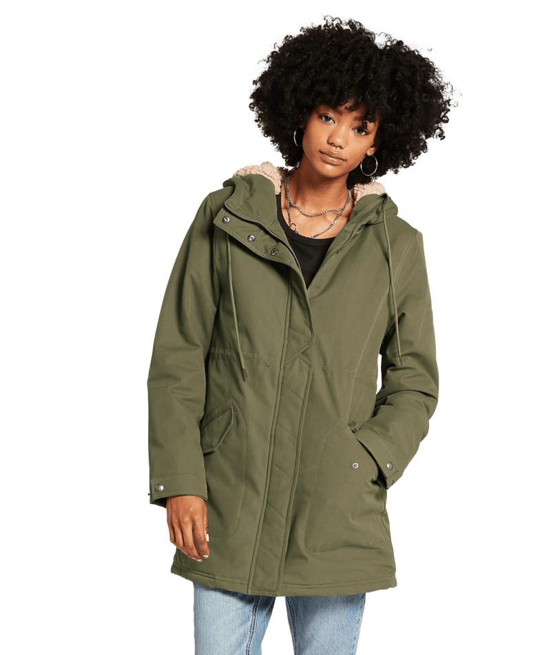 Volcom | Volcom Less Is More 5k Parka Army Green Combo  | Chaquetas Calle, Chaquetas Heavy, Ropa, Unisex, Women | 