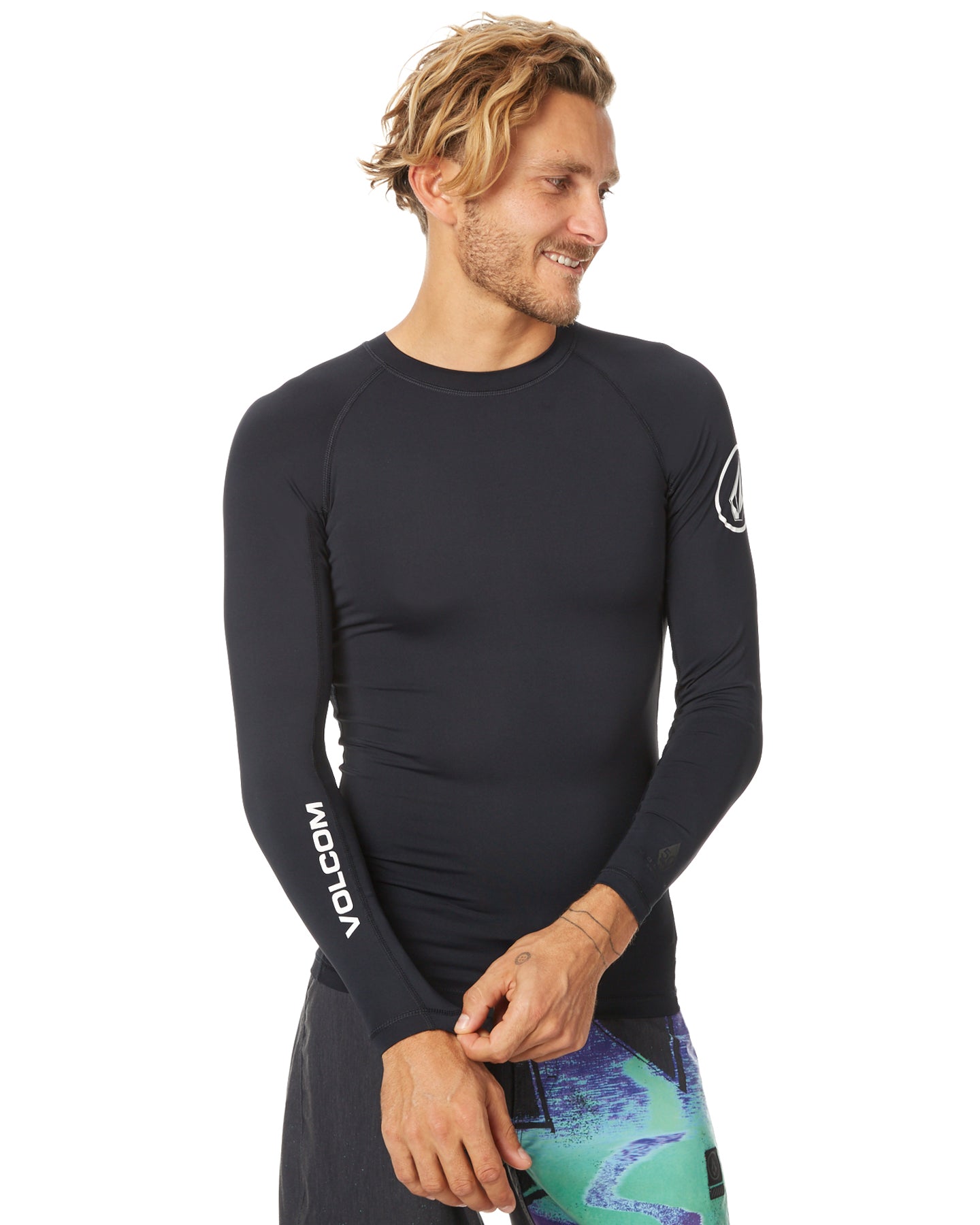 Volcom | Volcom Lido Solid L/s Black  | Licras, Men, Ropa, Ropa baño | 