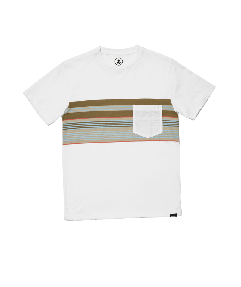 Volcom | Volcom Line Stack Hth Ss White  | Boys, Camisetas, Camisetas manga corta, Ropa | 