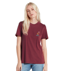 Volcom | Volcom Lock It Up Tee Bark Brown  | Camisetas, Camisetas manga corta, Ropa, Women | 