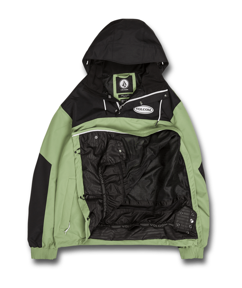 Volcom | Volcom Longo Pullover Jade  | Chaquetas, Chaquetas Nieve Hombre, Men, Shell Technical, Snowboard, Unisex, Zip-tech | 