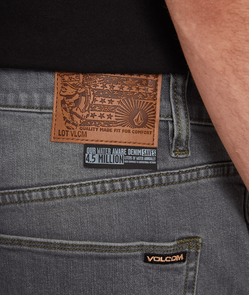 Volcom | Volcom Lurking About Denim Grey Vintage  | Men, Pantalones, Ropa, Tejanos | 
