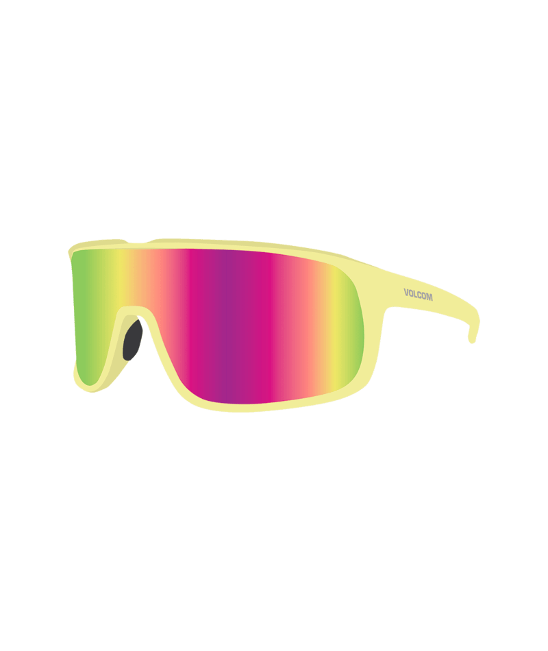 Volcom | Volcom Macho Gloss Yellow-aqua/rainbo Rainbow Mirror  | Men | 