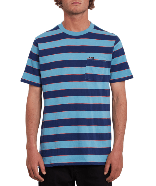 Produtos mais vendidos | Volcom | Volcom Maxer Stripe Crew Ss Blueprint  | Men, Polos, Polos manga corta, Ropa, Unisex | 