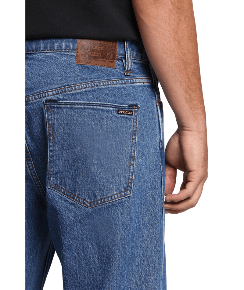Volcom | Volcom Modown Denim Mid Marbled Indigo  | Men, Pantalones, Ropa, Tejanos | 