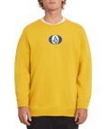 Volcom | Volcom Ovalstone Crew Gold  | Men, Ropa, Sudaderas, Sudaderas sin capucha, Unisex | 