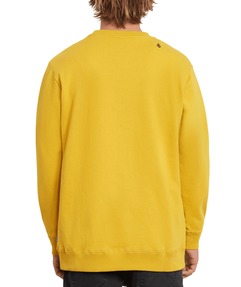 Volcom | Volcom Ovalstone Crew Gold  | Men, Ropa, Sudaderas, Sudaderas sin capucha, Unisex | 