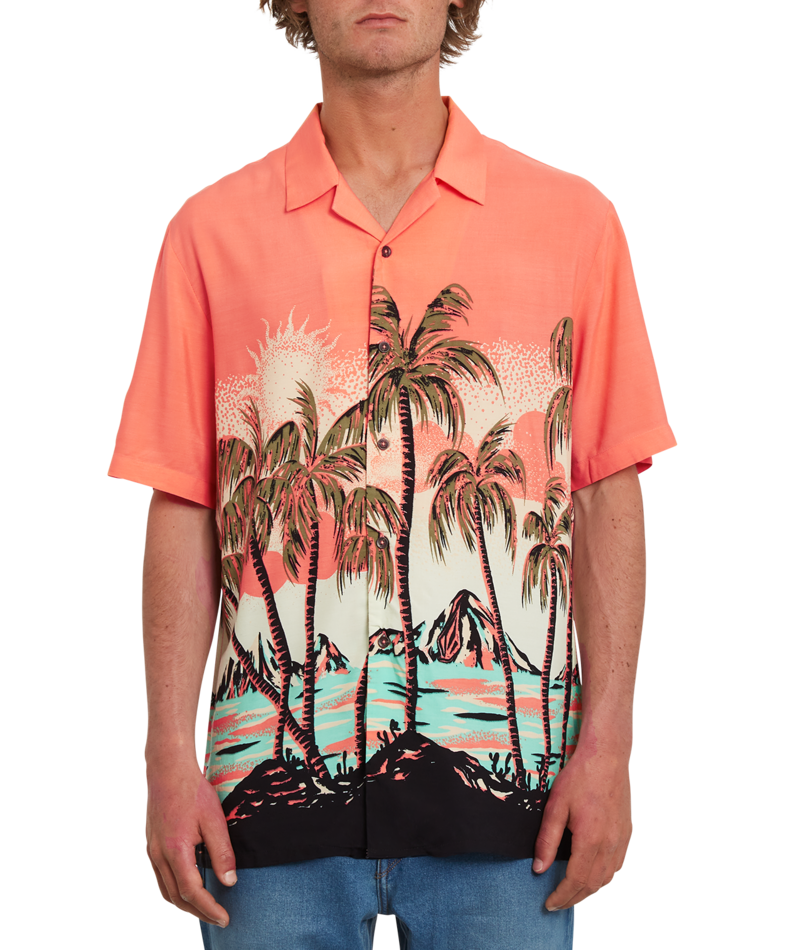 Volcom | Volcom Parodice Ss Living Coral  | Camisas, Camisas manga corta, Men, Ropa | 
