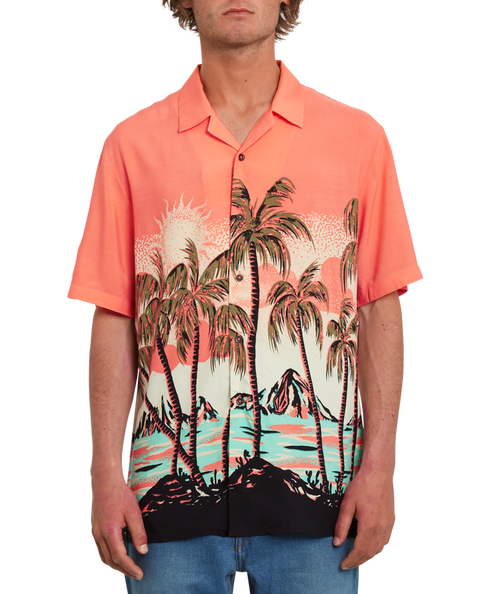 Volcom | Volcom Parodice Ss Living Coral  | Camisas, Camisas manga corta, Men, Ropa | 