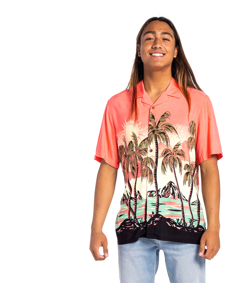 Volcom | Volcom Parodice Ss Living Coral  | Camisas, Camisas manga corta, Men, Ropa | 