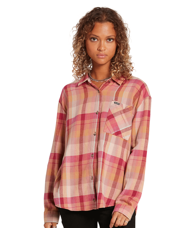 Volcom | Volcom Plaid To Meet U Ls Auburn  | Camisas, Camisas manga larga, Ropa, Women | 
