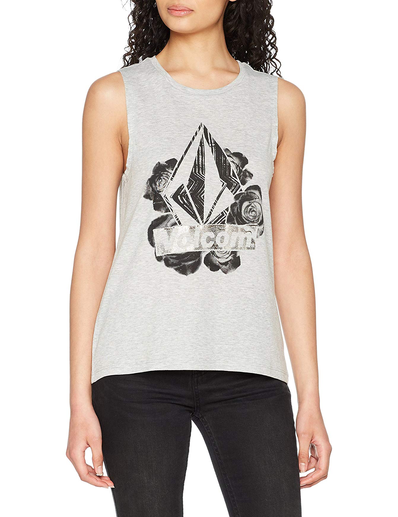 Volcom | Volcom Pure Stoke Tank Heather Grey  | Camisetas, Camisetas manga corta, Ropa, Women | 