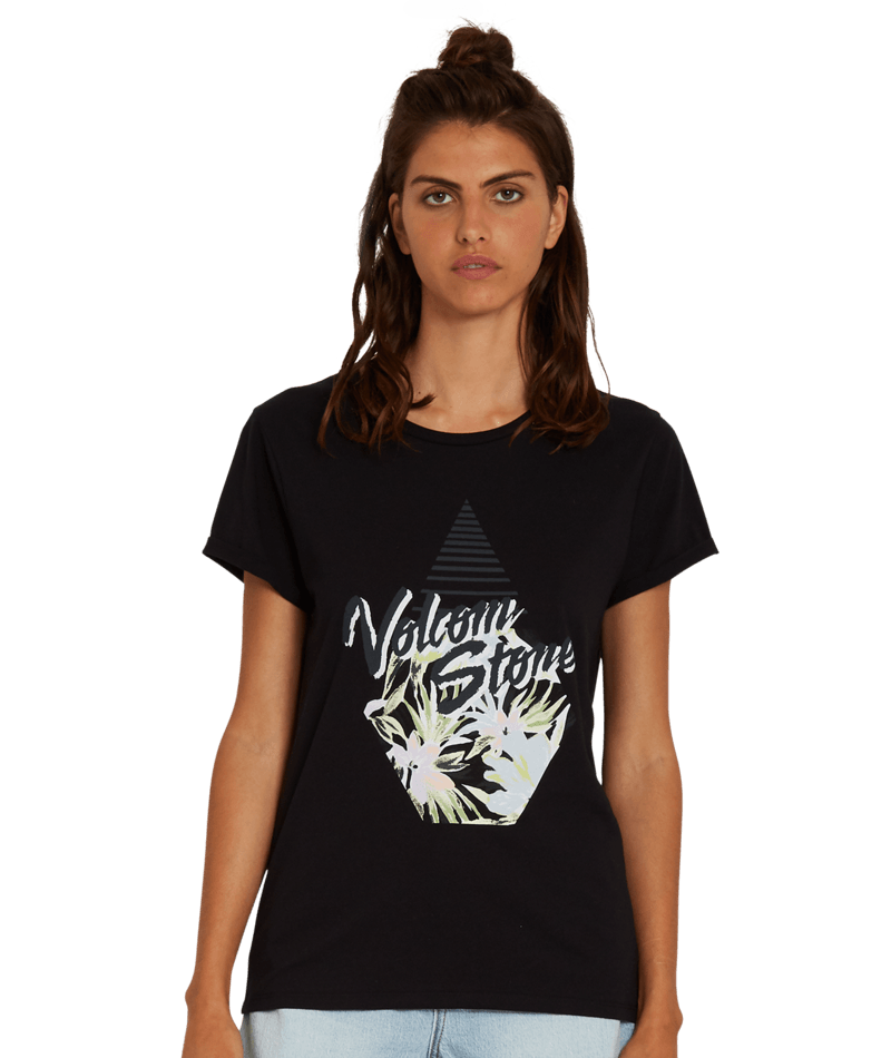 Volcom | Volcom Radical Daze Tee Black  | Camisetas, Camisetas manga corta, Ropa, Women | 
