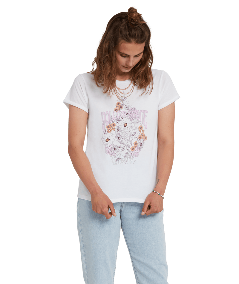 Volcom | Volcom Radical Daze Tee White  | Camisetas, Camisetas manga corta, Ropa, Women | 