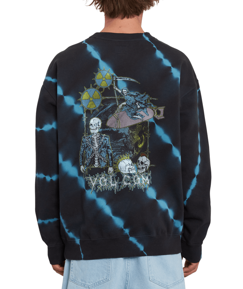 Volcom | Volcom Richard French Sayer Fa Crew Black  | Men, Ropa, Sudaderas, Sudaderas sin capucha | 