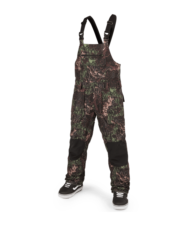Volcom | Volcom Roan Bib Overall Woodland Camo  | Pantalones, Pantalones Nieve Hombre, Shell Technical, Snowboard, Unisex | 