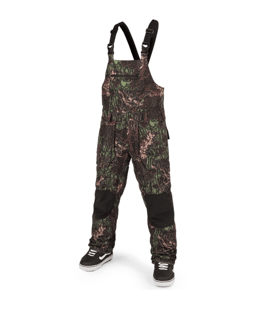 Volcom | Volcom Roan Bib Overall Woodland Camo  | Pantalones, Pantalones Nieve Hombre, Shell Technical, Snowboard, Unisex | 