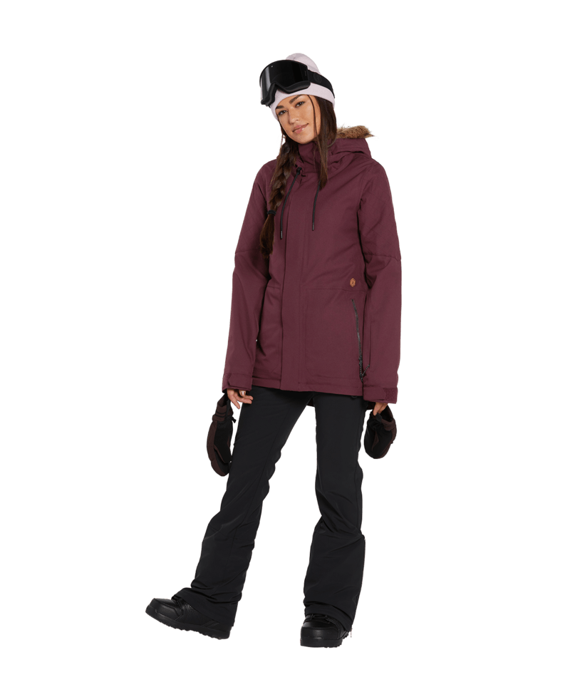 Volcom | Volcom Shadow Ins Jacket Merlot  | Chaquetas Nieve Mujer, Insulated Technical, Snowboard, Unisex | 