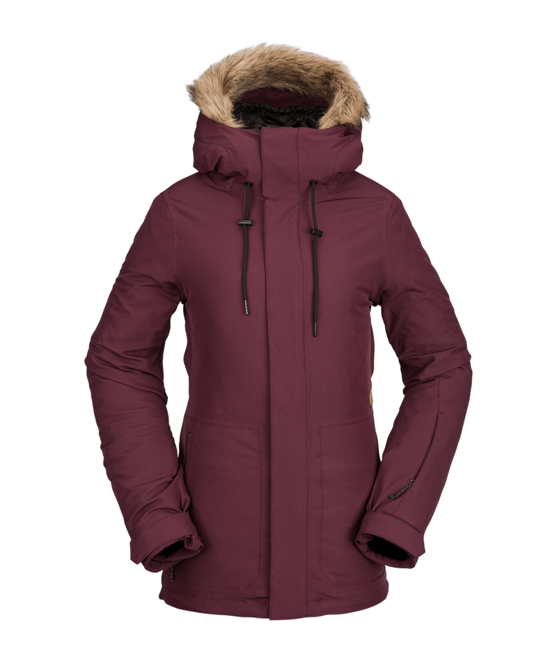 Volcom | Volcom Shadow Ins Jacket Merlot  | Chaquetas Nieve Mujer, Insulated Technical, Snowboard, Unisex | 