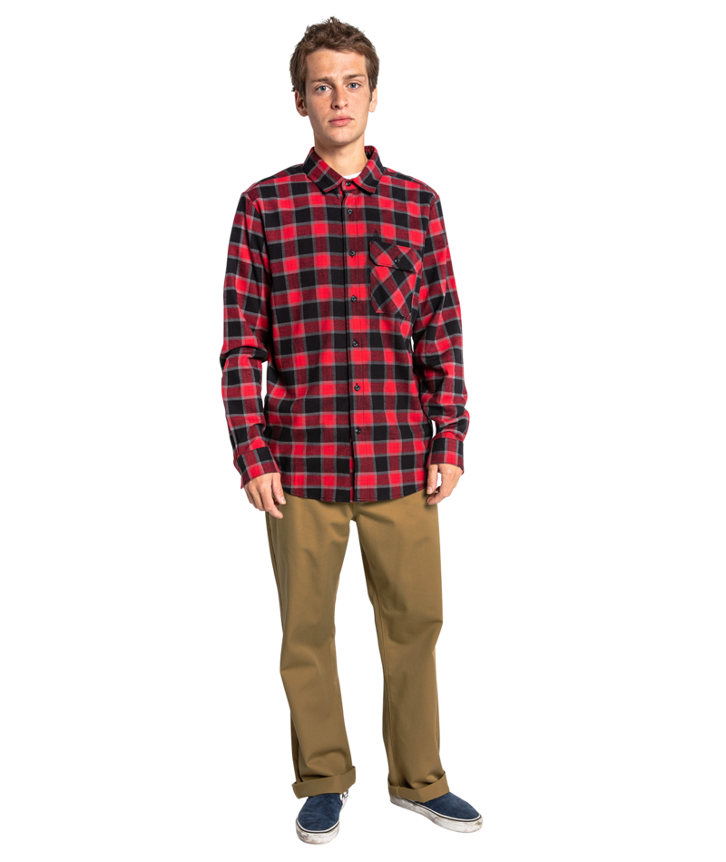 Volcom | Volcom Shadows Flannel Ls Black  | Camisas, Camisas manga larga, Men, Ropa | 