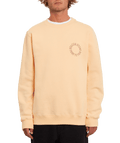 Volcom | Volcom Shockwave Crew Cream Blush  | Men, Ropa, Sudaderas, Sudaderas sin capucha, Unisex | 