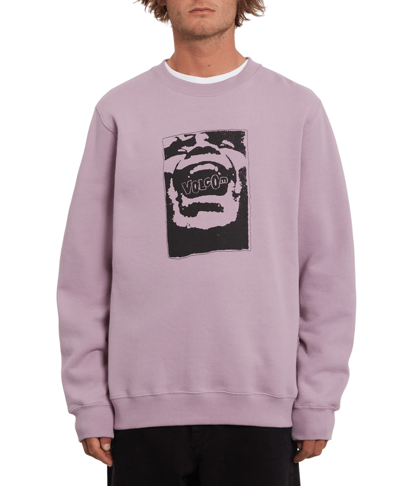 Volcom | Volcom Shockwave Crew Nirvana  | Men, Ropa, Sudaderas, Sudaderas sin capucha, Unisex | 