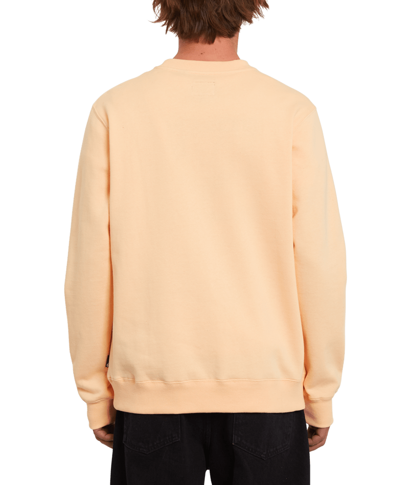 Volcom | Volcom Single Stone Crew Cream Blush  | Men, Ropa, Sudaderas, Sudaderas sin capucha, Unisex | 