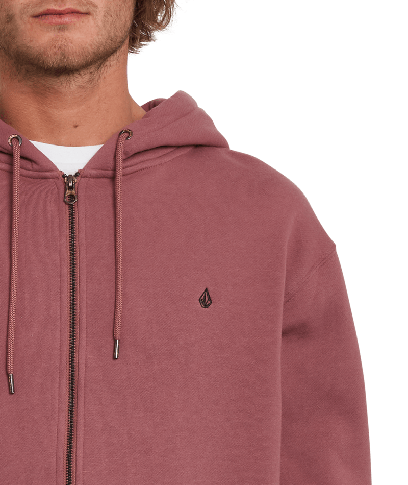 Volcom | Volcom Sngl Stn Zip Fleece Rose Brown  | Men, Ropa, Sudaderas, Sudaderas con cremallera, Unisex | 