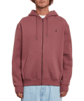 Volcom | Volcom Sngl Stn Zip Fleece Rose Brown  | Men, Ropa, Sudaderas, Sudaderas con cremallera, Unisex | 