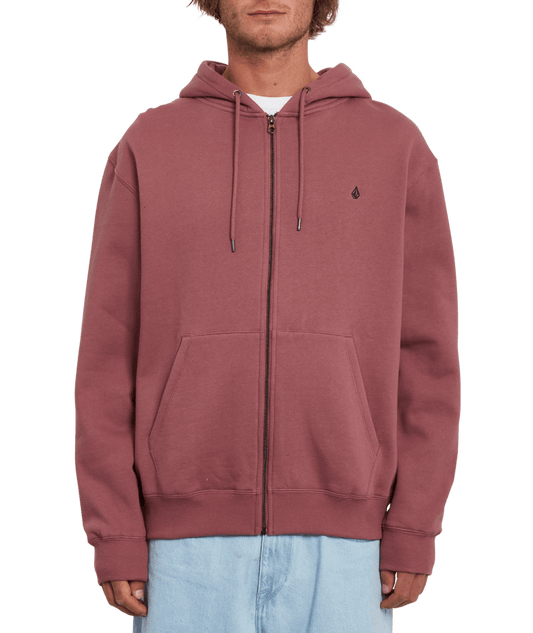 Volcom | Volcom Sngl Stn Zip Fleece Rose Brown  | Men, Ropa, Sudaderas, Sudaderas con cremallera, Unisex | 