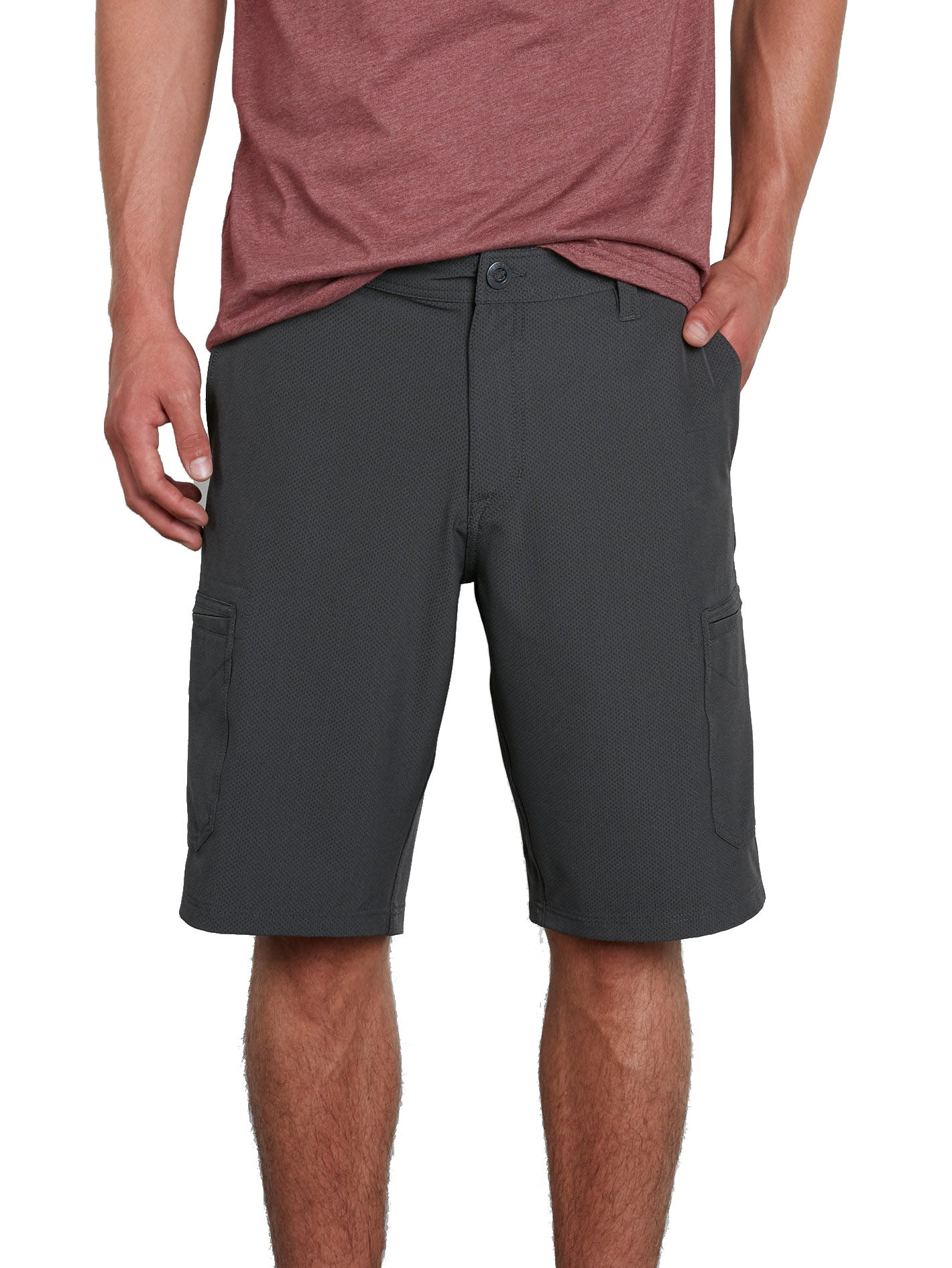 Volcom | Volcom Snt Dry Cargo 21 Charcoal Heather  | Men, Pantalones, Pantalones cortos, Ropa, Unisex | 