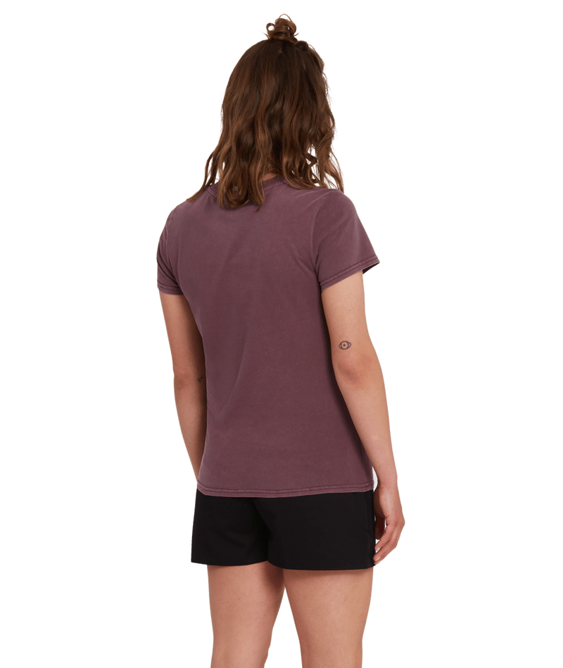 Volcom | Volcom Solid Stone Emb Tee Eggplant  | Camisetas, Camisetas manga corta, Ropa, Women | 