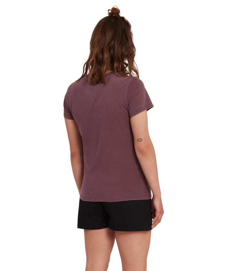 Volcom Solid Stone Emb Tee Aubergine | Kurzarm-T-Shirts für Damen | Meistverkaufte Produkte | Neue Produkte | Neueste Produkte | Sammlung_Zalando | Volcom-Shop | surfdevils.com