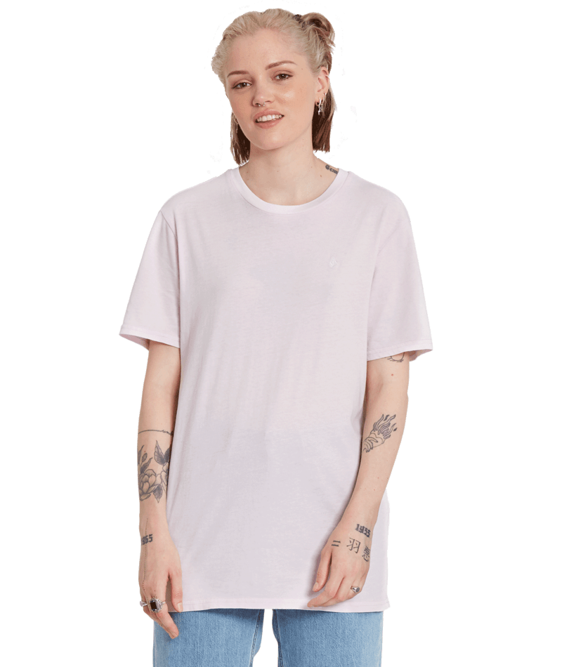 Volcom | Volcom Solid Stone Emb Tee Lavender  | Camisetas, Camisetas manga corta, Ropa, Women | 