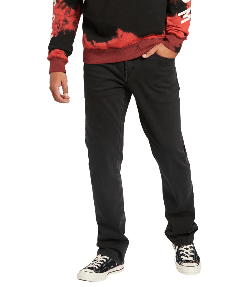 Volcom | Volcom Solver Denim Ink Black  | Men, Pantalones, Ropa, Tejanos | 