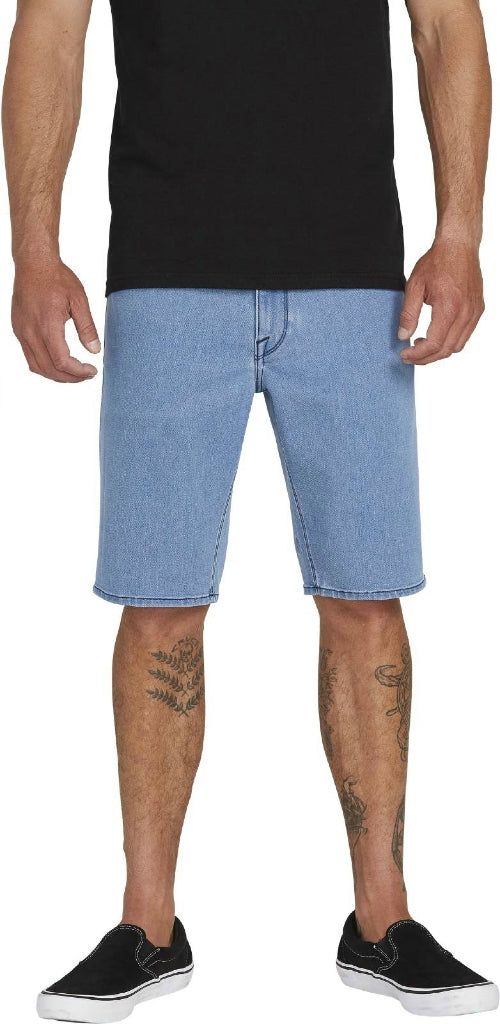 Volcom | Volcom Solver Denim Short Flat Vintage Indigo  | Men, Pantalones, Pantalones cortos, Ropa | 