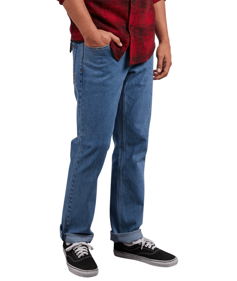 Volcom | Volcom Solver Denim Stone Blue  | Men, Pantalones, Ropa, Tejanos | 