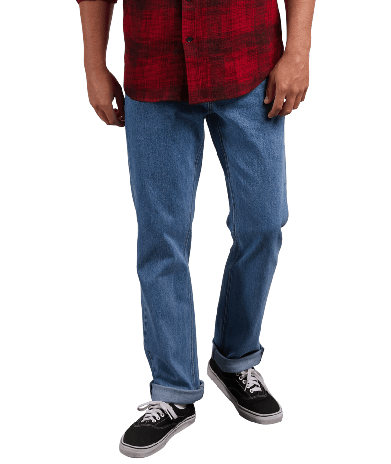 Volcom | Volcom Solver Denim Stone Blue  | Men, Pantalones, Ropa, Tejanos | 