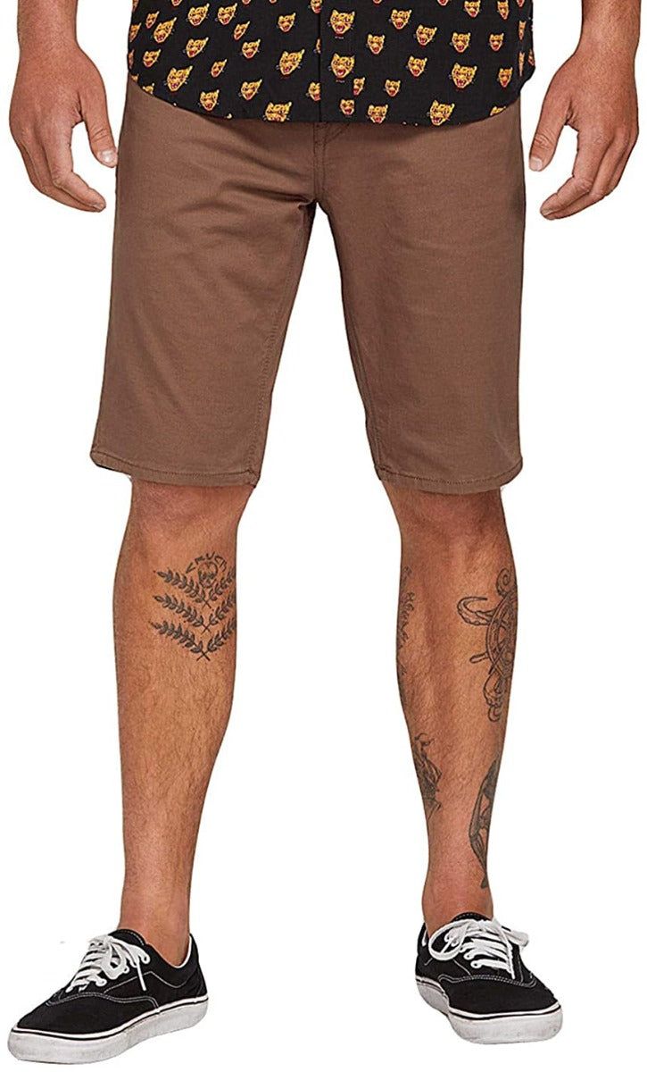 Volcom | Volcom Solver Lite Twill Mushroom  | Men, Pantalones, Pantalones cortos, Ropa | 