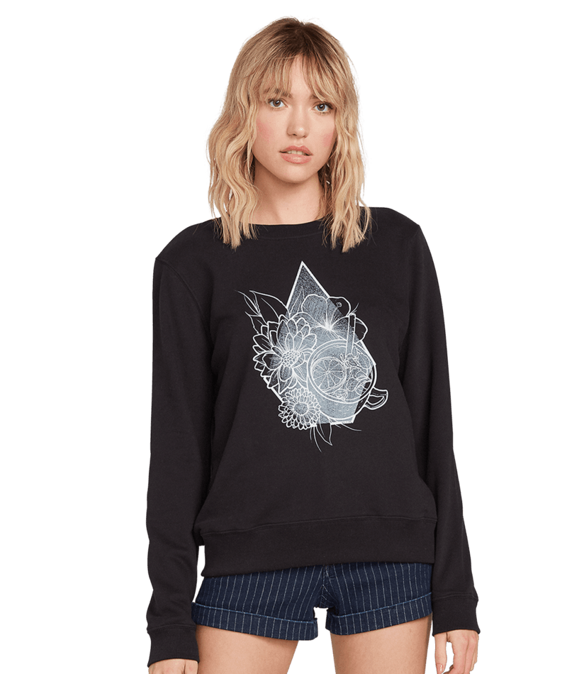 Volcom | Volcom Sound Check Fleece Black  | Ropa, Sudaderas, Sudaderas sin capucha, Unisex, Women | 