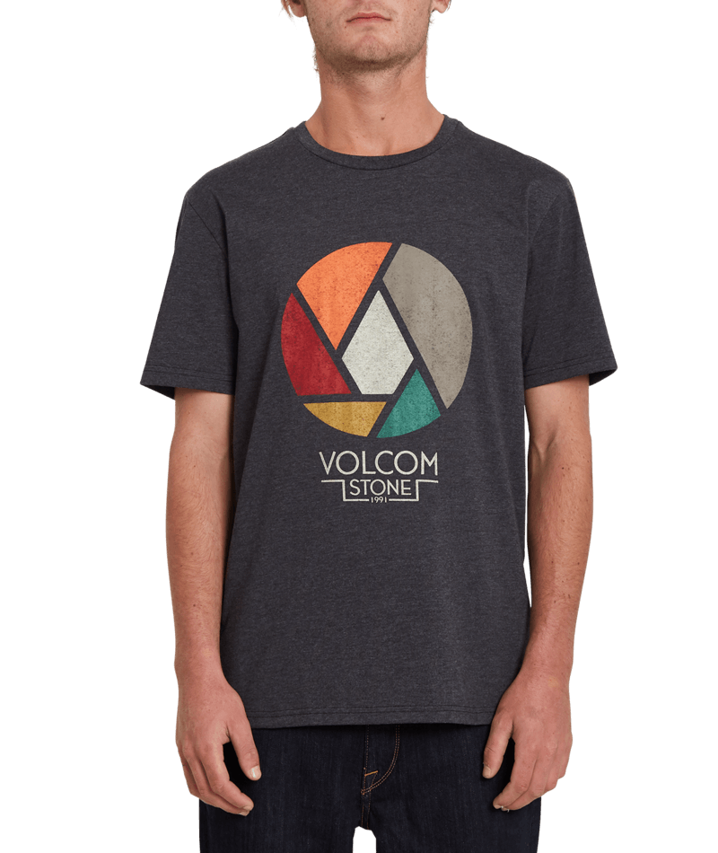 Volcom | Volcom Splicer Hth Ss Heather Black  | Camisetas, Camisetas manga corta, Men, Ropa, Unisex | 